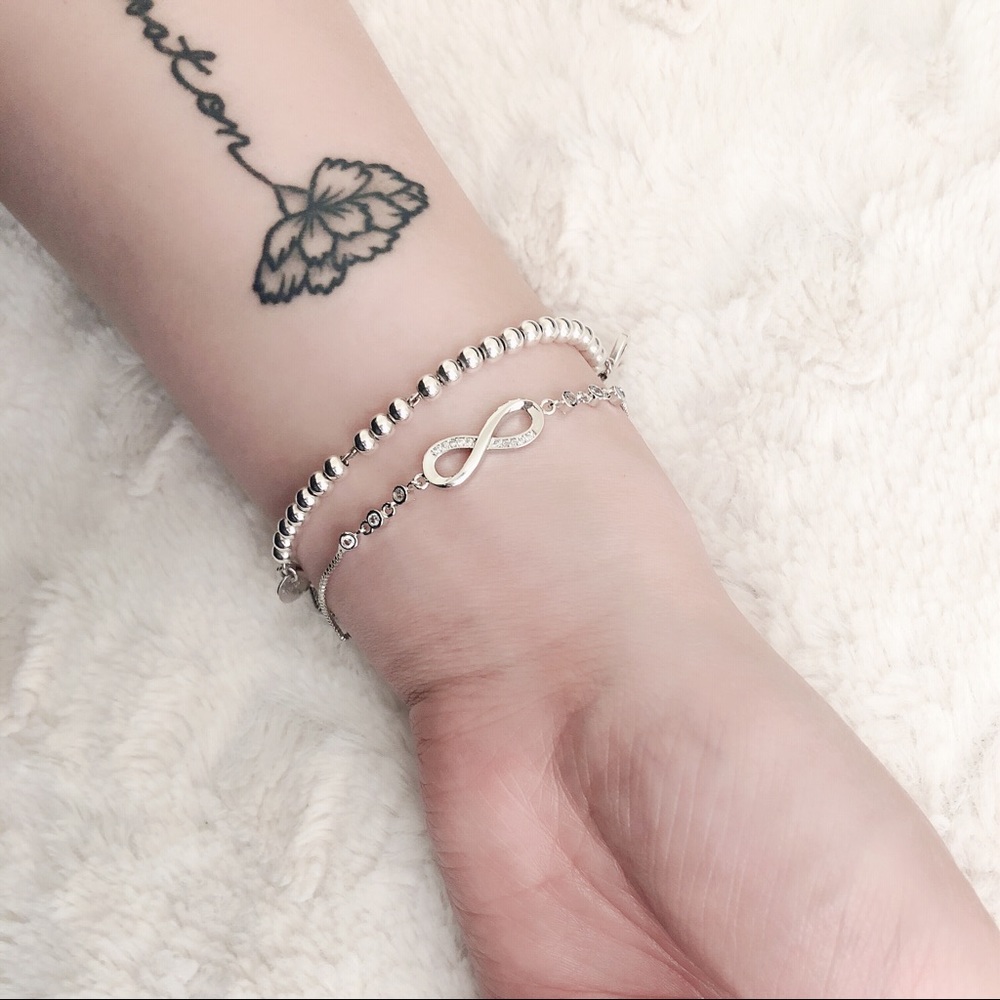 Infinity crystal bracelet